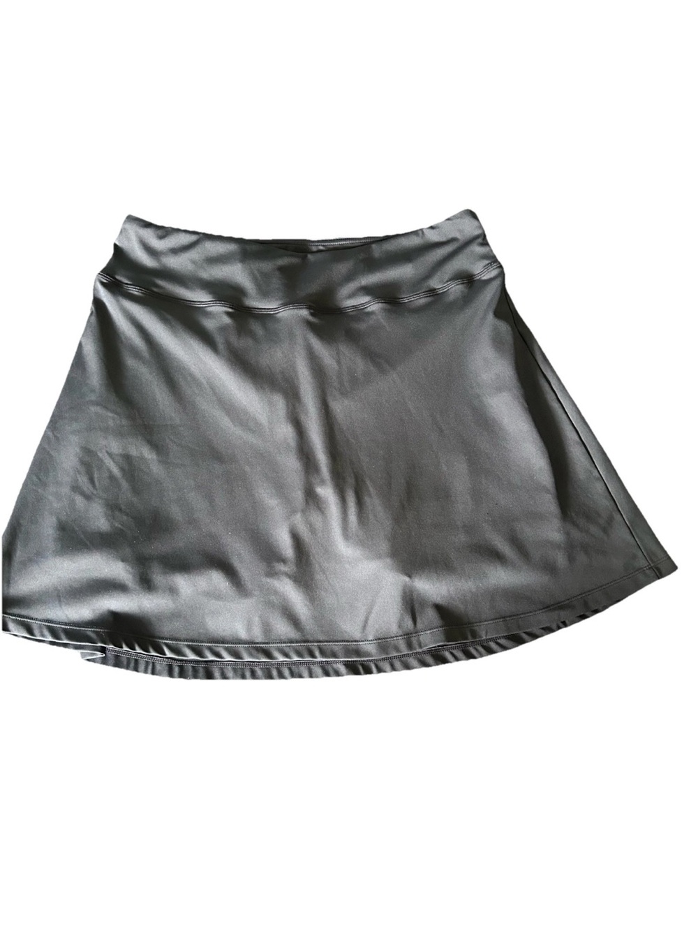 Classic Black Circle Skirt with Smooth Waistband
